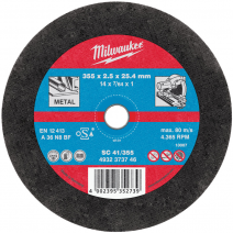 Milwaukee 355mm x 2.5mm SC 41 PRO+ Metal Cutting Disc (for chop saws)