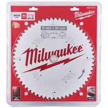 Milwaukee 305mm x 30mm x 60T Circular Saw Blade with Anti-Friction Coating