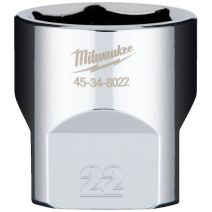 Milwaukee 22mm 3/8" Drive Chrome Socket