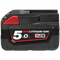 Milwaukee M28B5 M28 5.0Ah Red Lithium-Ion Battery