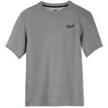 Milwaukee Double Extra Large Grey Short Sleeve Hybrid T-Shirt