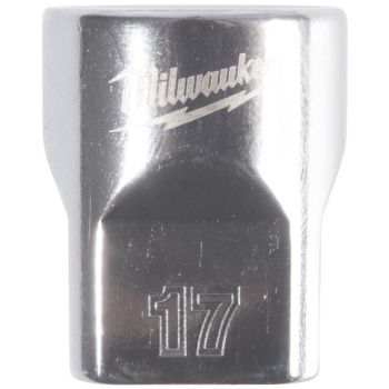 Milwaukee 17mm 3/8" Drive 12-Point Chrome Socket